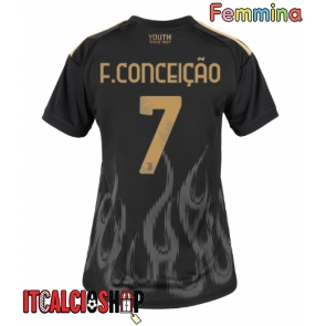 Juventus Francisco Conceicao #7 Terza Maglia Femmina 2026-27 Manica Corta Juventus Francisco Conceicao #7 Terza Maglia Femmina 2026-27 Manica Corta